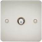 Knightsbridge  1-Gang F-Type Satellite Socket Pearl