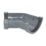 FloPlast MiniFlo uPVC 135° Half Round Gutter Angle Anthracite Grey 76mm