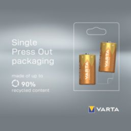 Varta Longlife C 1.5V Alkaline Batteries 2 Pack