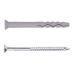 Easyfix  Nylon & Steel Countersunk Head Hammer Fixings 5mm x 30mm 100 Pack