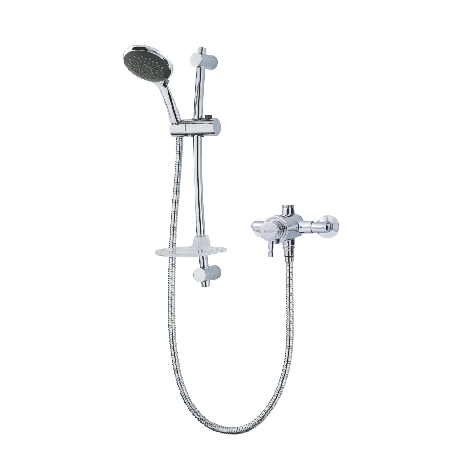 Triton Asana Rear-Fed Exposed Chrome Thermostatic Mixer Shower (3130F)