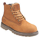 Amblers 103  Ladies Safety Boots Brown Size 4