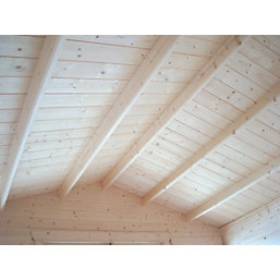 Shire Lydord 4 15' 6" x 18' 6" (Nominal) Apex Timber Log Cabin