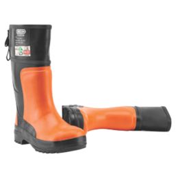 Oregon Yukon   Safety Chainsaw Wellies Orange / Black Size 6.5