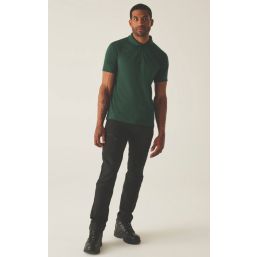 Regatta Pro 50 / 50 Pique Polo Shirt Bottle Green Medium 40.9" Chest
