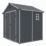 Rowlinson Airevale 7' 6" x 6' (Nominal) Apex Plastic Storage Shed Dark Grey