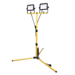 Refurb LAP  LED Mains Portable Work Light with Tripod 2 x 20W 2 x 2000lm 220-240V
