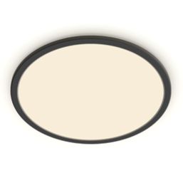 Philips SuperSlim LED Ceiling Light IP44 Black 18W 1500lm