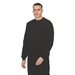 Regatta Pro Crew Neck Sweatshirt Black Large 43" Chest