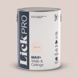 LickPro Max+ 5Ltr Pink 07 Matt Emulsion  Paint