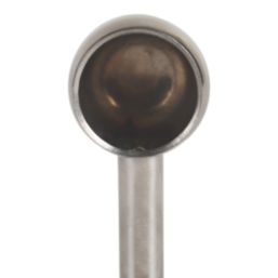 Essentials Rail End Brackets Polished Stainless Steel 32mm 2 Pack