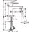 Hansgrohe Vernis Blend 100 Matt Black 143mm Cloakroom Lever Mono Basin Mixer Tap