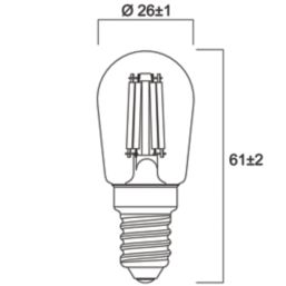 Sylvania TOLEDO RETRO E14 Pygmy LED Light Bulb 250lm 2.5W