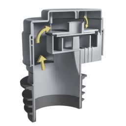 McAlpine  Push-Fit Air Admittance Valve Grey 75/110mm