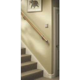 Richard Burbidge Fusion Pine Wall-Mounted Handrail Kit Pre-Finish 3600mm