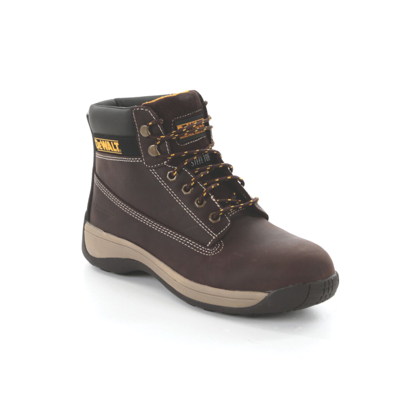 DeWalt Apprentice Size 10 Brown Water-Resistant Steel Toe Cap Safety Boots (31466)