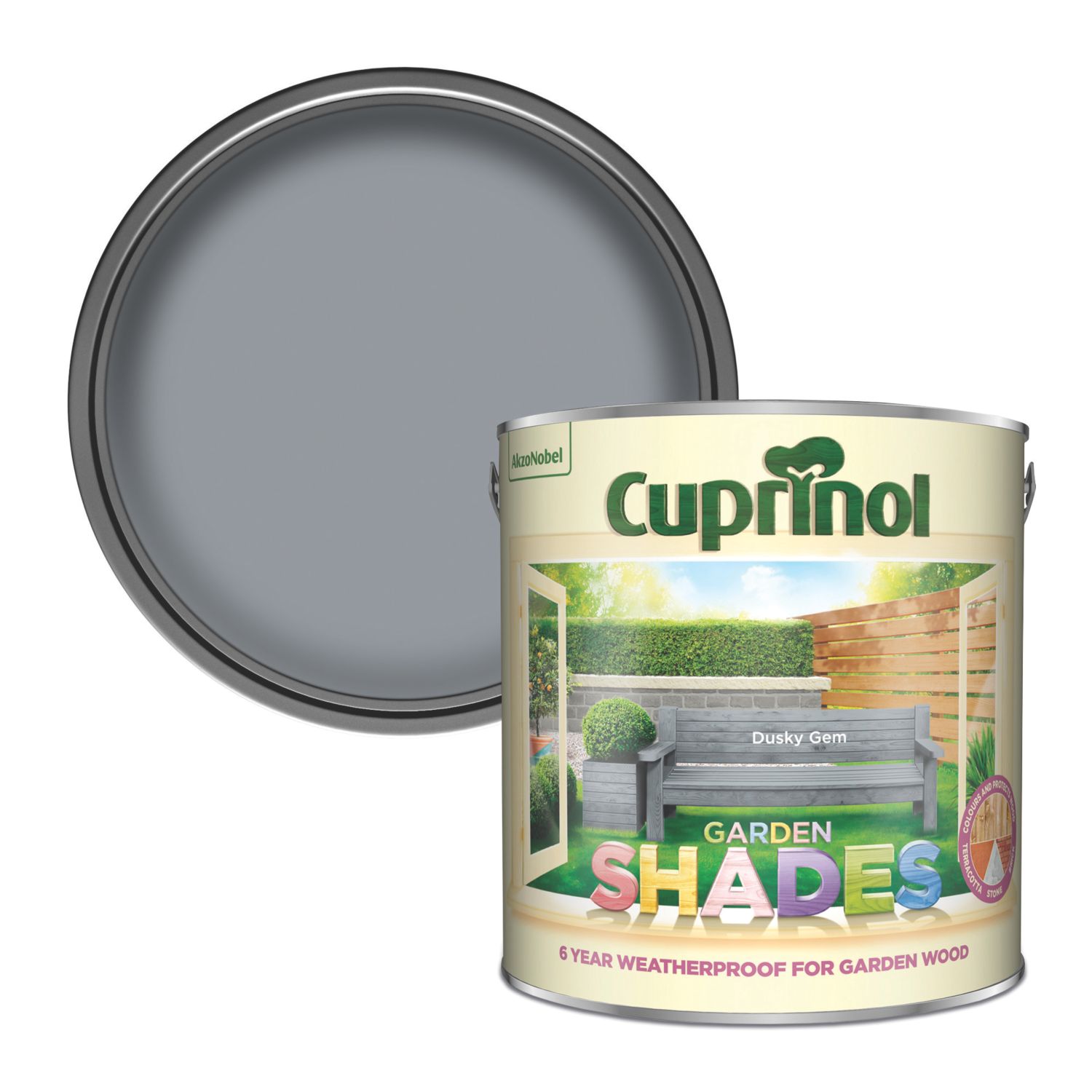Cuprinol 2.5Ltr Dusky Gem Matt Garden Paint (3148H)