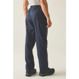 Regatta Pack It Waterproof  Overtrousers Navy Small 25" W 31" L