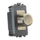 Knightsbridge  2-Way LED Grid Dimmer Switch Antique Brass