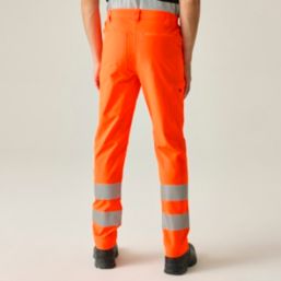 Regatta Pro Contract Stretch Action Trousers Orange 46" W 31" L