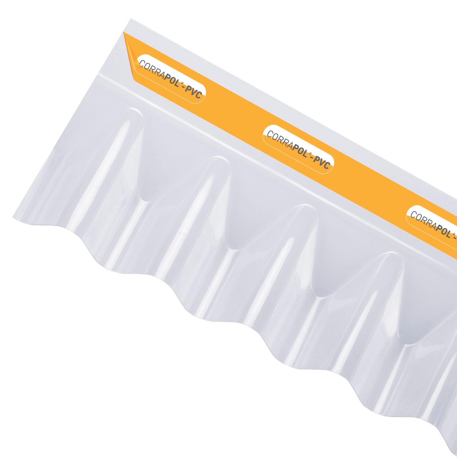 Corrapol PVC Corrugated Wall Flashing Clear 220mm x 0.8mm x 950mm (314GP)