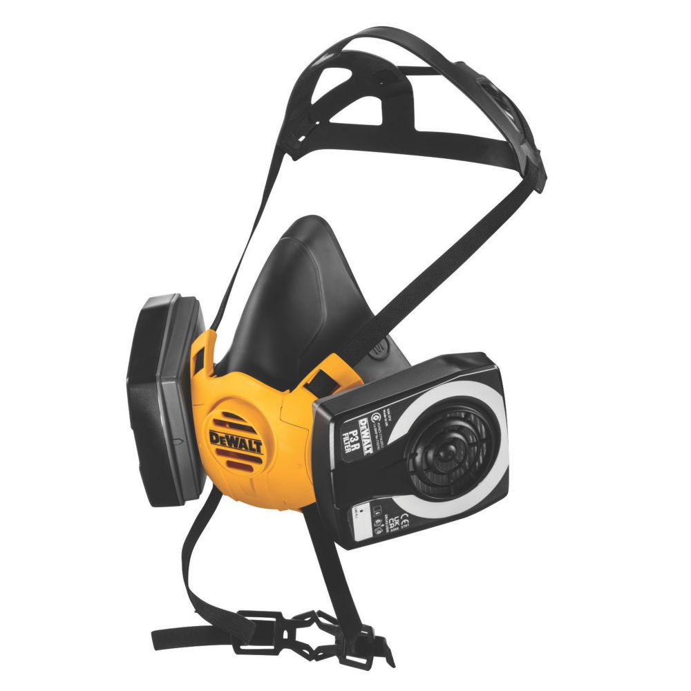 DeWalt Large Half Mask Respirator with Filters P3 Screwfix