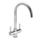 Streame by Abode Contemporary 2-Way Deck Mounted Water Filter Tap Chrome