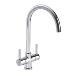 Streame by Abode Contemporary 2-Way Deck Mounted Water Filter Tap Chrome
