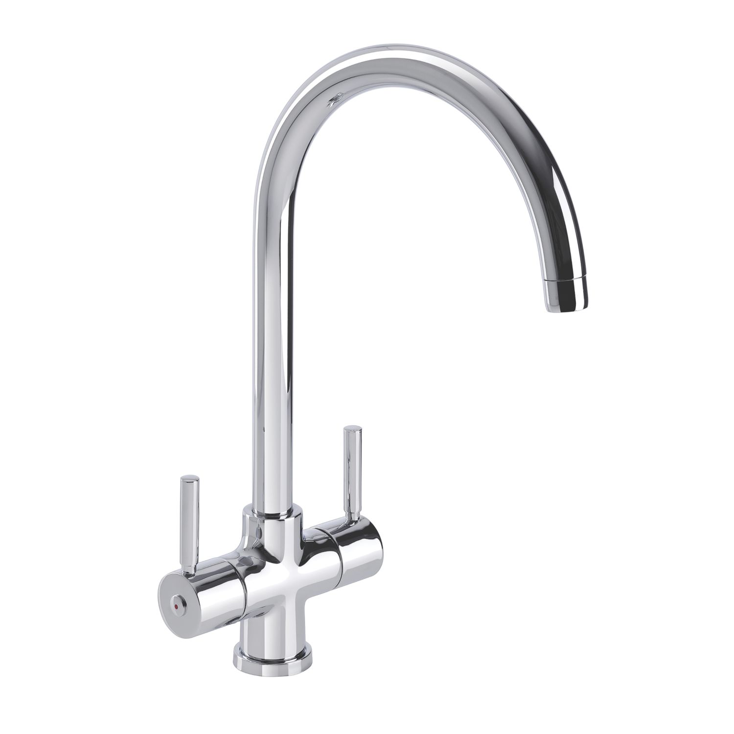 Streame by Abode Contemporary 2-Way Deck Mounted Water Filter Tap Chrome (314JM)