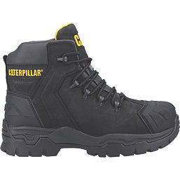 CAT Everett S3 WP Metal Free   Safety Boots Black Size 10