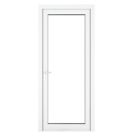 Crystal  Fully Glazed 1-Clear Light Right-Handed White uPVC Back Door 2090mm x 890mm