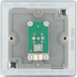 LAP  1-Gang Coaxial TV Socket Polished Chrome