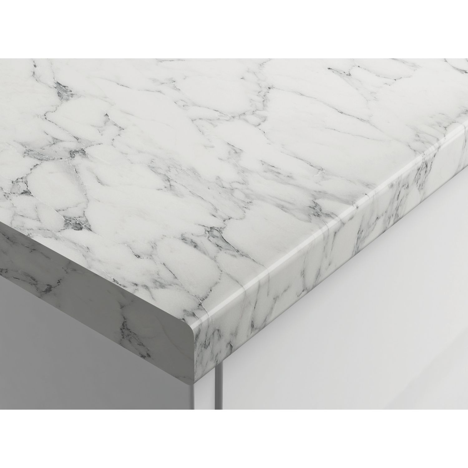 Wilsonart Marmo Bianco Laminate Breakfast Bar 3000mm x 900mm x 38mm (314PG)