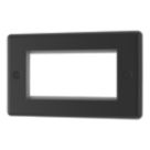 LAP  4-Module Modular Faceplate Matt Black