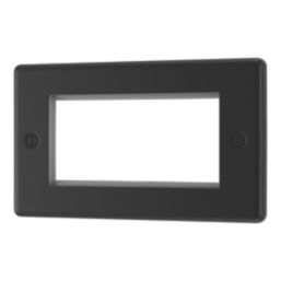 LAP  4-Module Modular Faceplate Matt Black