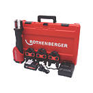 Rothenberger 1000003453 18V 1 x 4.0Ah Li-Ion CAS Brushless Cordless Romax Press Machine & Jaws