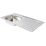 Essentials  1 Bowl Stainless Steel Kitchen Sink & LH Drainer  940mm x 490mm