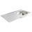 Essentials  1 Bowl Stainless Steel Kitchen Sink & LH Drainer  940mm x 490mm