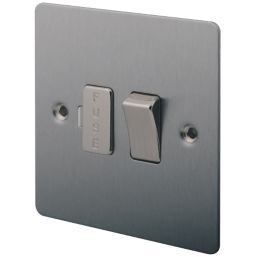 LAP  13A Switched Fused Spur  Brushed Stainless Steel