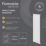 Flomasta  1800mm x 433mm 3091BTU White Vertical Designer Radiator