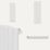Flomasta  1800mm x 433mm 3091BTU White Vertical Designer Radiator