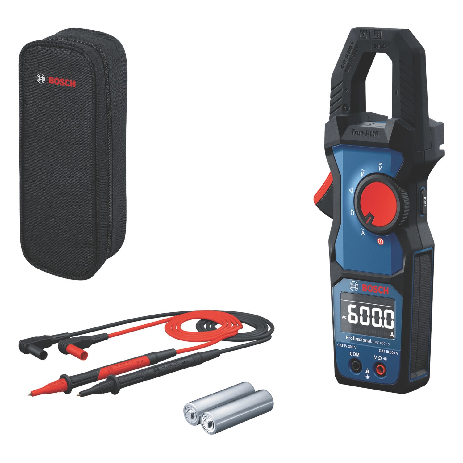 Bosch AC/DC GMC 600-15 Clamp Meter 600A (315CE)