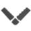 COBA Fatigue-Lock Male Edge Workplace Safety Matting Black 150mm x 0.5m 4 Pack