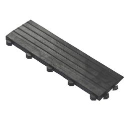COBA Fatigue-Lock Male Edge Workplace Safety Matting Black 150mm x 0.5m 4 Pack
