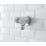 Bristan Vandal-Resistant Fixed Shower Head Chrome-Plated 62mm