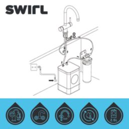 Swirl  3-in-1 Instant Boiling Water Tap Chrome