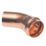 Conex Banninger B Press  Copper Press-Fit Equal 135° Street Elbows F 22mm x M 22mm 10 Pack
