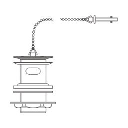 Flomasta Slotted Basin Waste with Chrome Plug & Chain