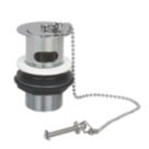 Flomasta Slotted Basin Waste with Chrome Plug & Chain