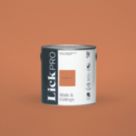 LickPro  Eggshell Orange 04 Emulsion Paint 2.5Ltr